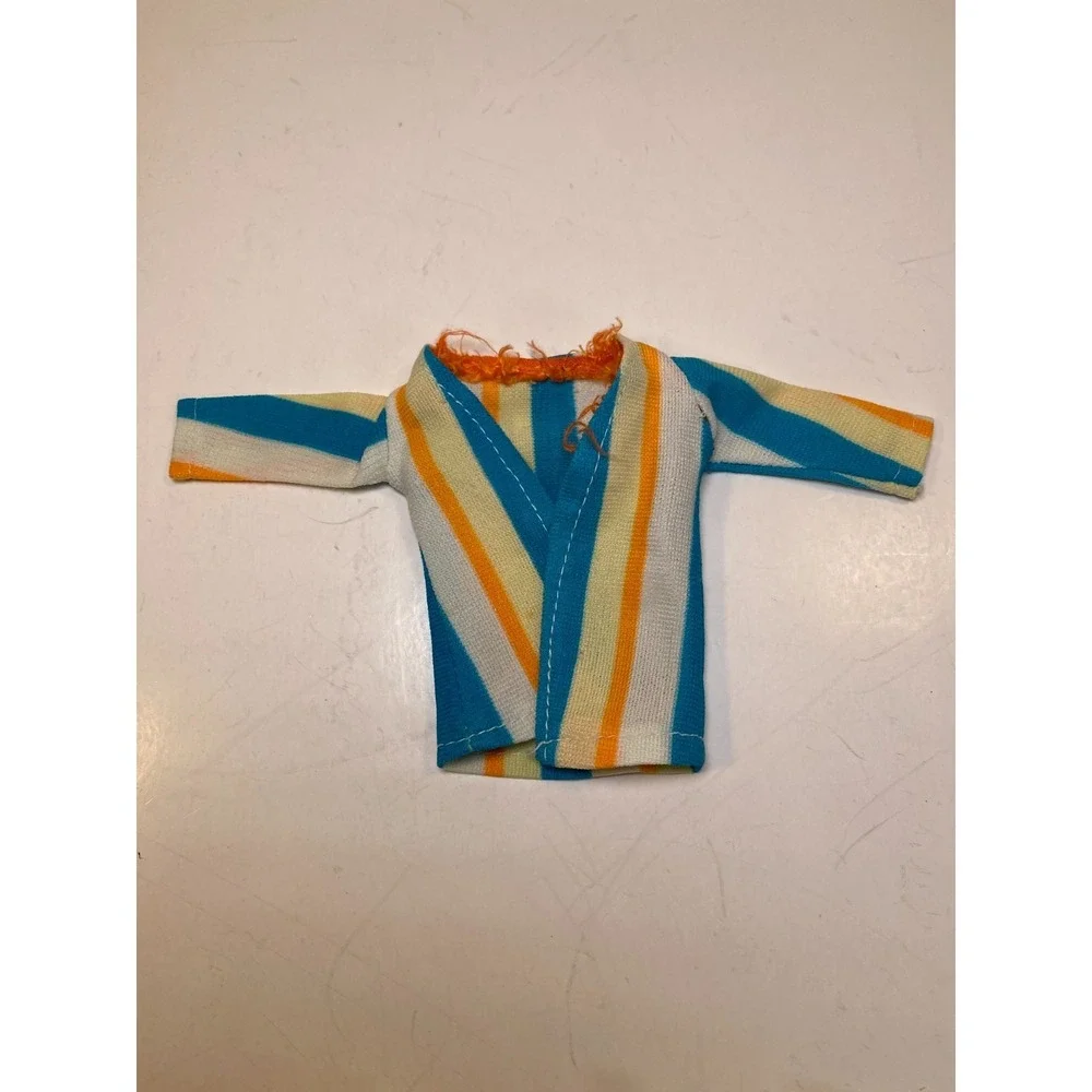 Vintage Barbie Clothes Lot of 2 Dress & Shirt Yellow Blue Orange
